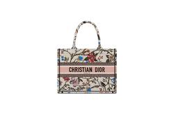 Dior Rosa Mutabilis 刺绣 Book Tote（小号）